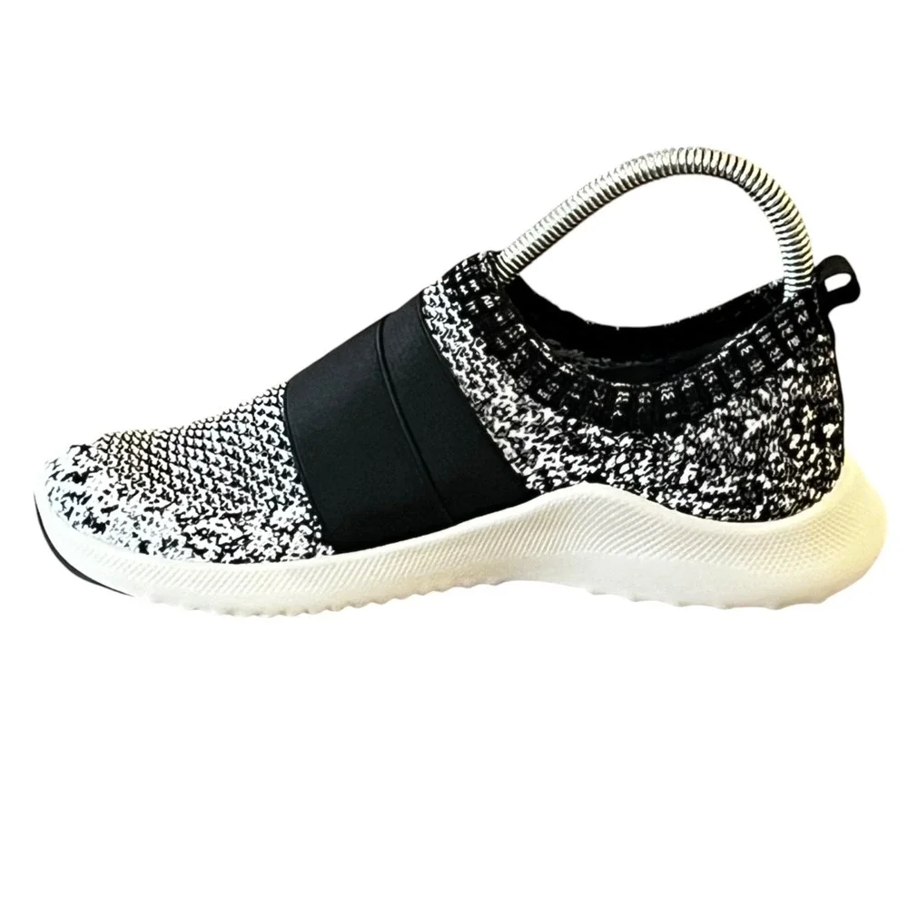 NWOT Aetrex Allie Sneakers Womens 6 6.5 Black Ombre Knit‎ Arch Support